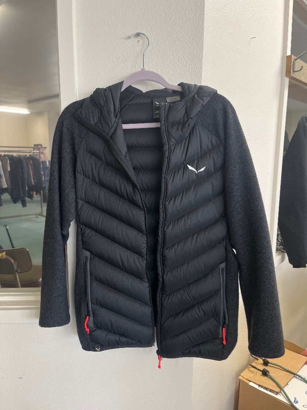 Salewa Down and wool hooded jacket